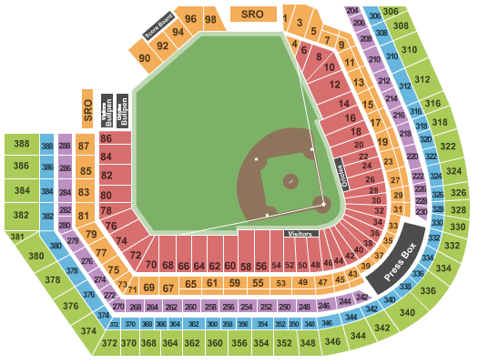 Oriole Park At Camden Yards Baltimore Seating Chart